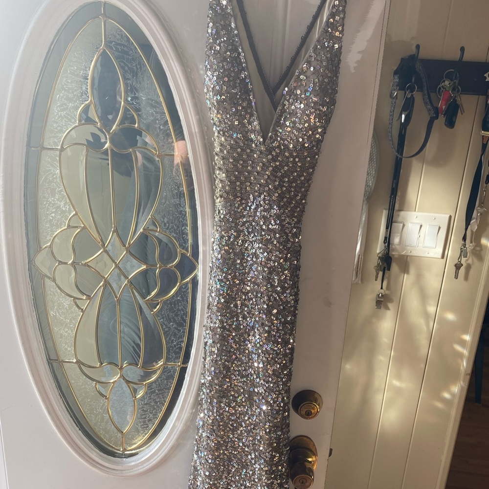 Sequined Prom Dress - Picture 5 of 7